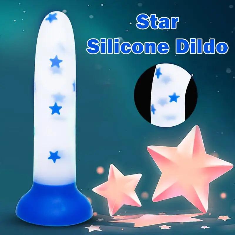 Transparent_Silicone_Dildo_with_Luminous_Stars