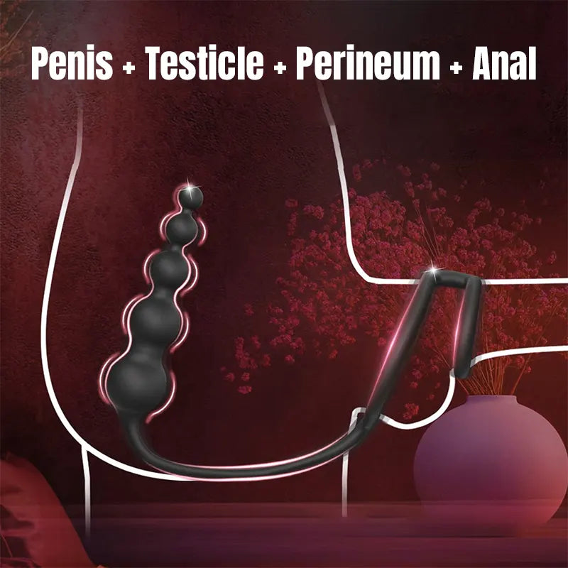 Remote Controlled Penis Ring Vibrating Vestibule Plug