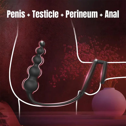 Remote Controlled Penis Ring Vibrating Vestibule Plug