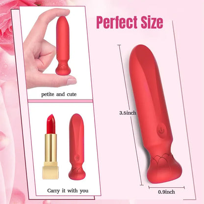 Full Silicone Waterproof Mini Bullet Clitoral G-spot Vibrator