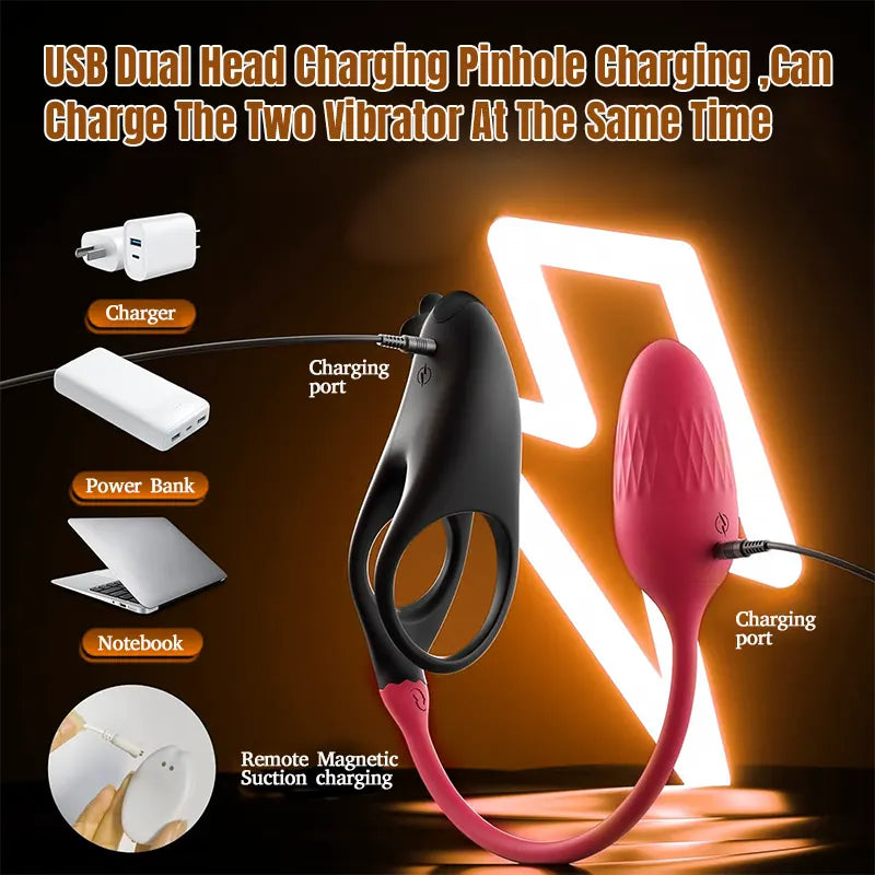 Rose Couple Remote Control G-Spot Penis Ring