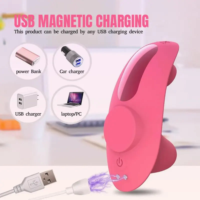 Wearable Remote Control Vibrator for Clitoral Stimulation