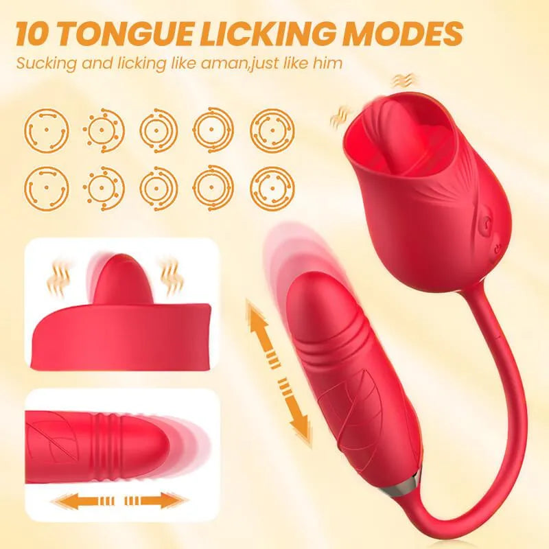 rose toy clit sucker vibrator pink