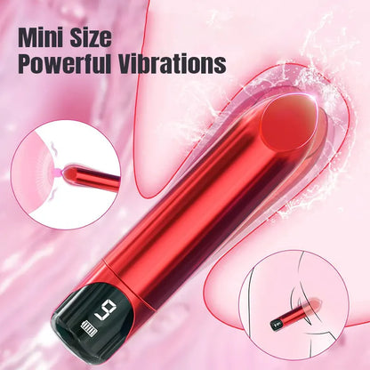 Mini Lipstick Vibrator with LED Display