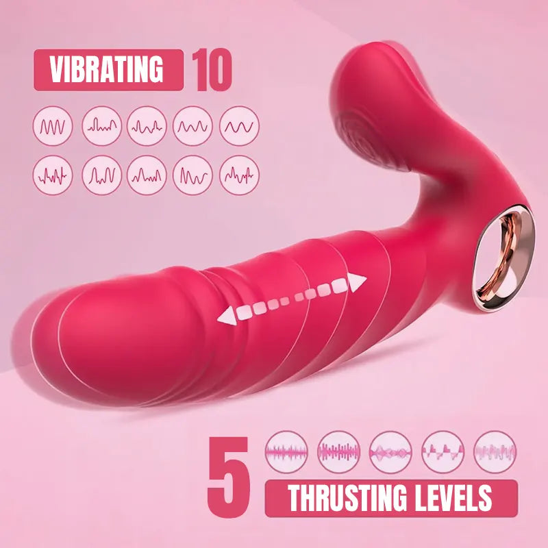 Dual Action Thrusting &amp; Vibrating Rabbit Vibrator