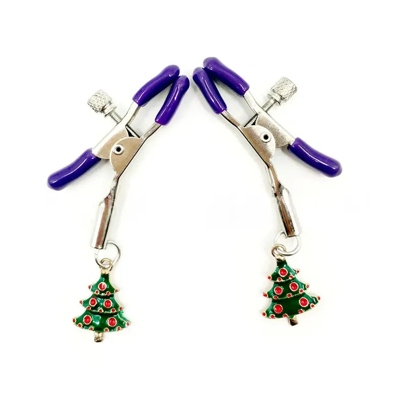 Christmas Tree Erotic Nipple Clamps