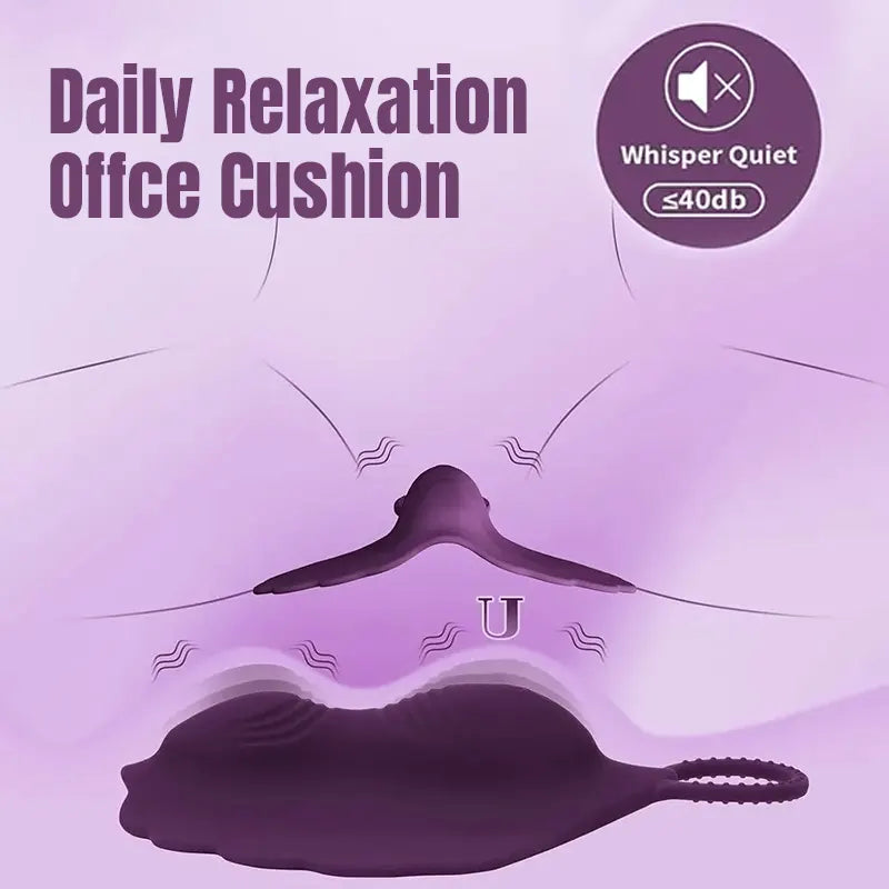 Shell Cushion Remote Control Vibrator