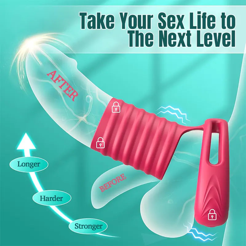 APP Elastic Penis Sleeve Vibrating Penis Ring