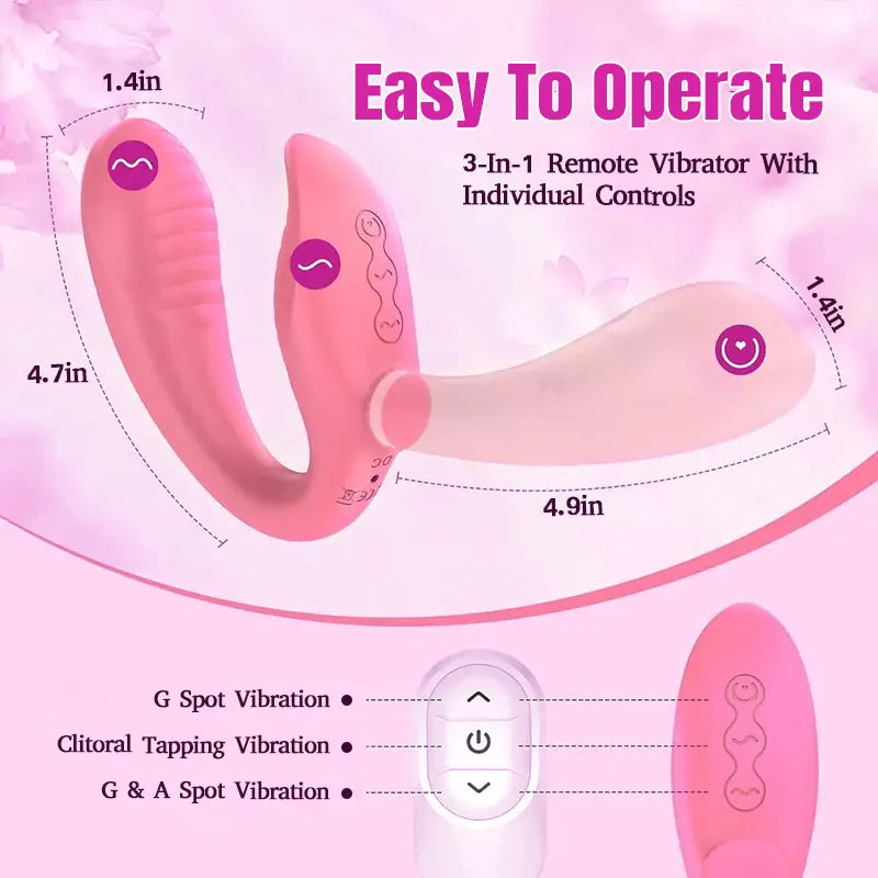 Double-Ended Strap-On Vibrator for Couples