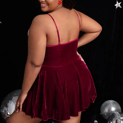 Christmas Wine Red Temptation Dress