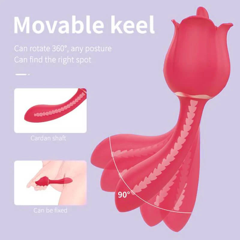 rose toy clit sucker vibrator red