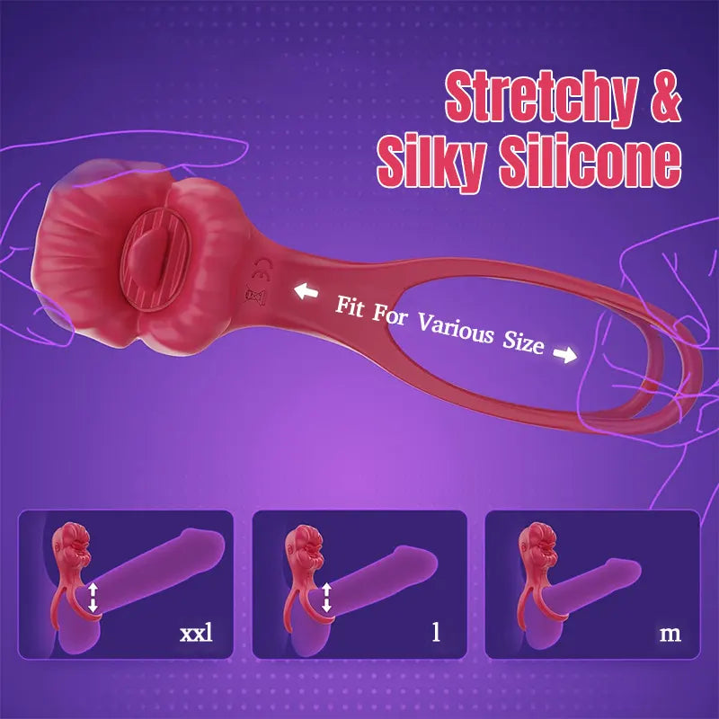 App Oral Clitoral Vibrating Penis Ring