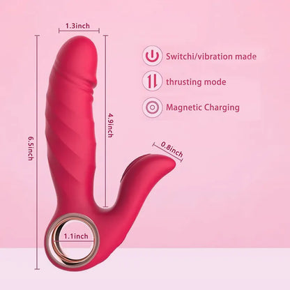 Dual Action Thrusting &amp; Vibrating Rabbit Vibrator