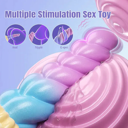 Remote Control Silicone Vibrating Fantasy Anal Dildo