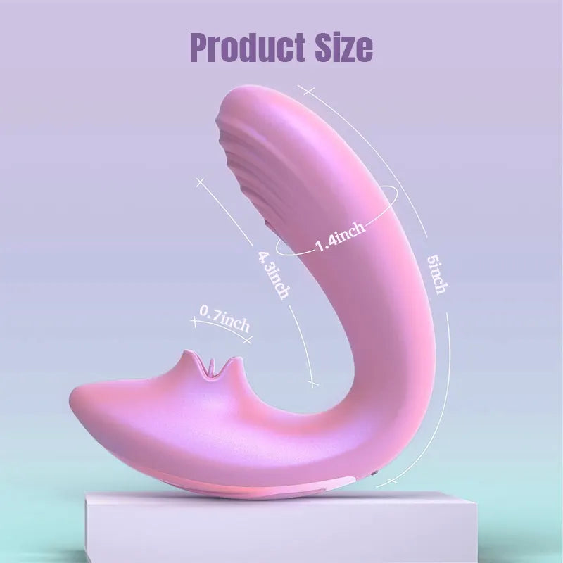 Remote Control Tongue Clitoral G-Spot Vibrator