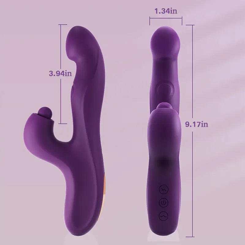 Triple-Action Clitoral &amp; G-Spot Rabbit Vibrator