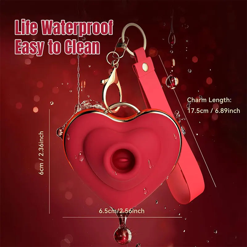 Heart-Shaped Suction Vibrator