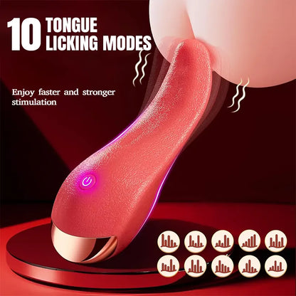 10-Mode Tongue Vibrator for Women