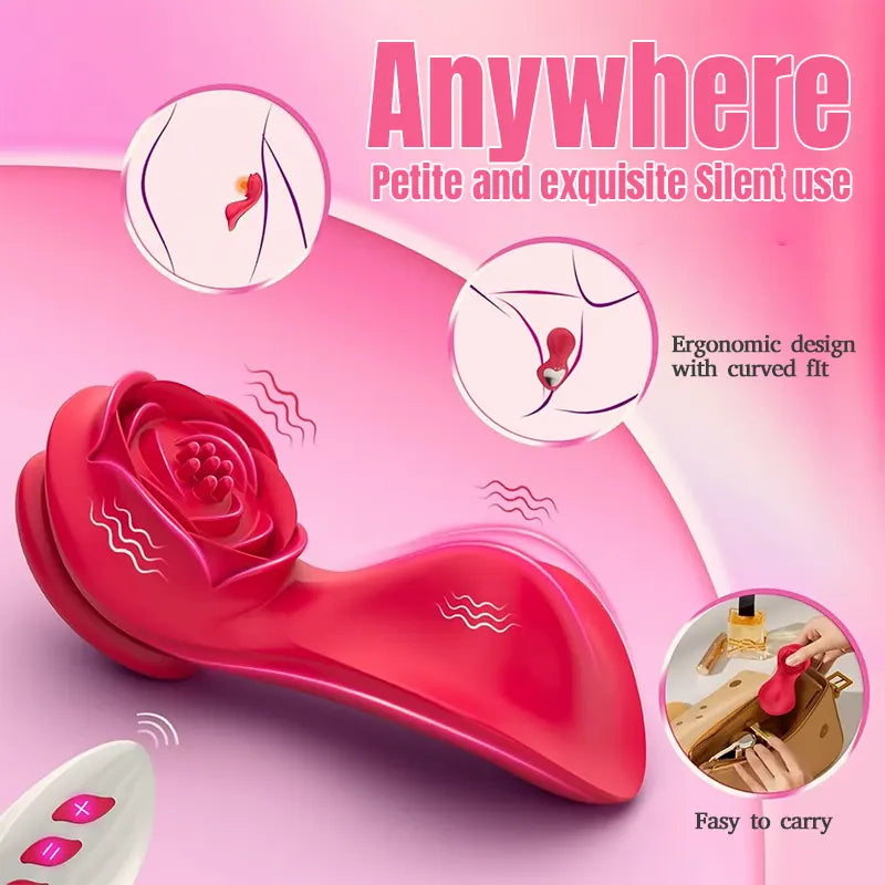 Rose Panty Vibrator - Discreet Pleasure On-the-Go