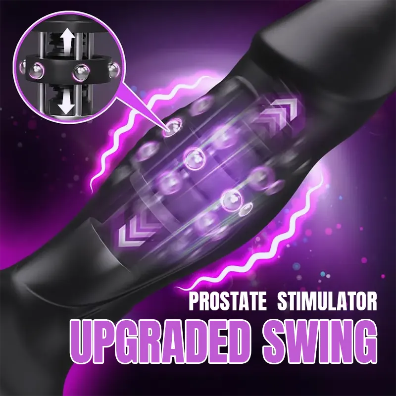 Prostate Massager with Oscillating Thrust &amp; Vibration