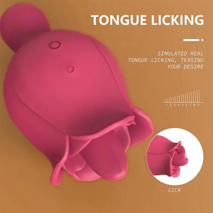 rose toy clit sucker vibrator red