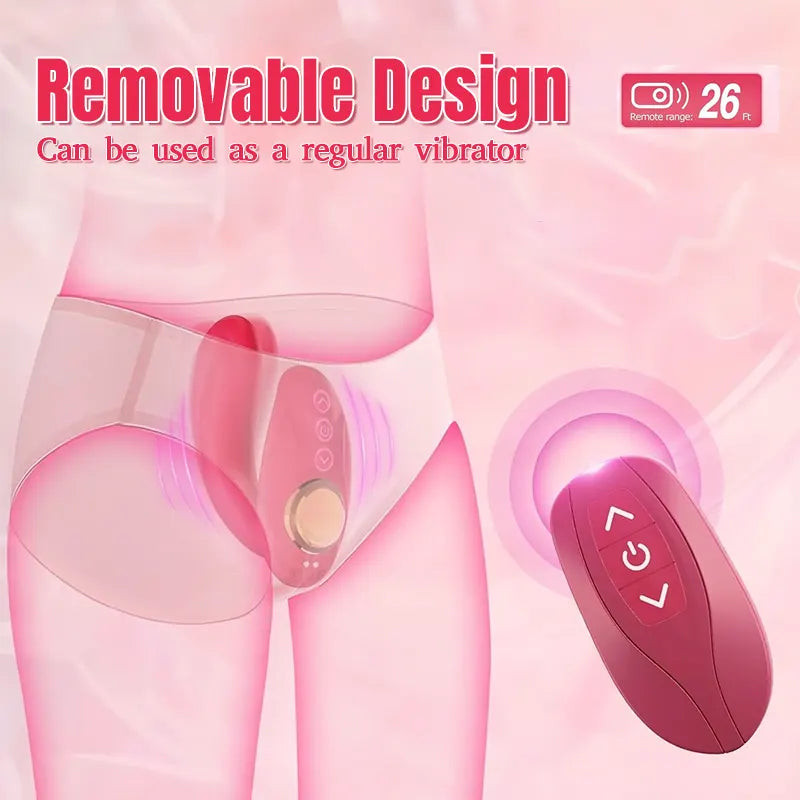 Versatile 3-in-1 Strap-On Vibrator with Remote Control