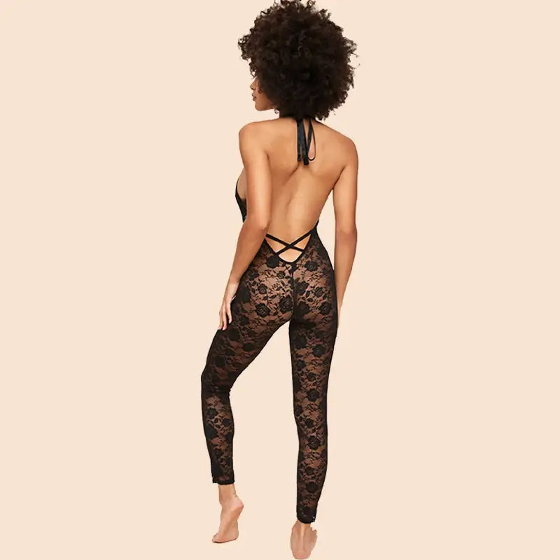 Self-Tie_Lace_Black_Skinny_Bodysuit