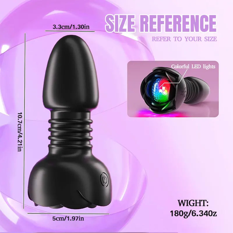 2-in-1 Prostate Rear Anal Plug Electric