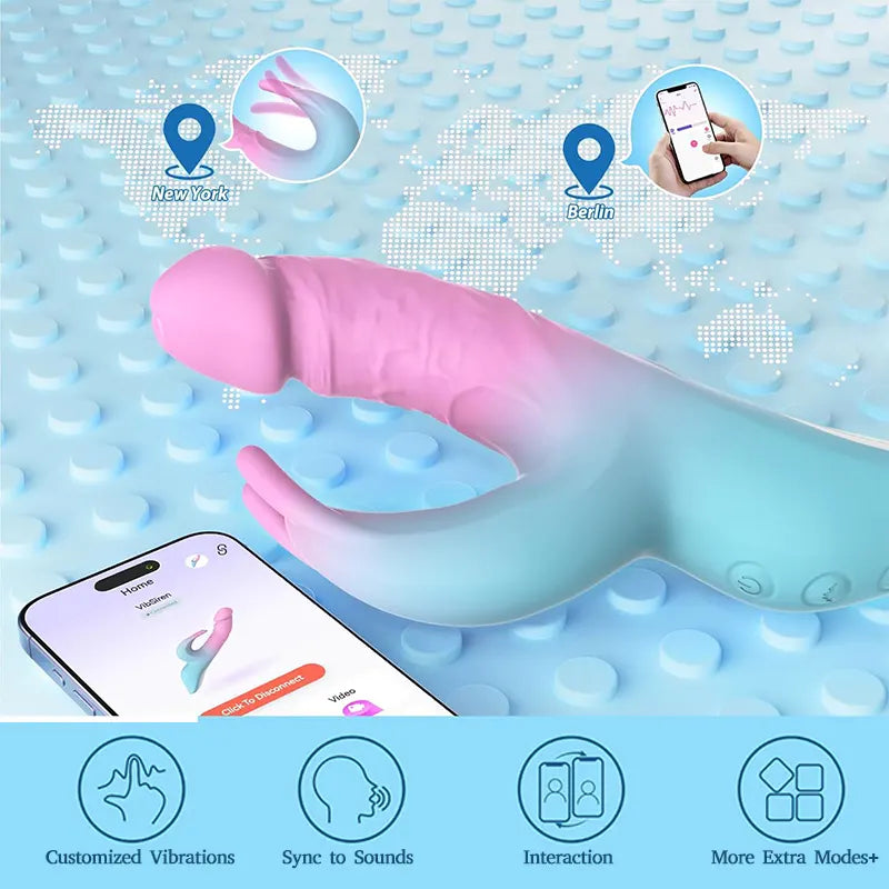 5-in-1 Rabbit Patting Heating Vibrator