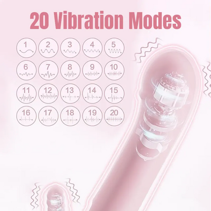 2-in-1 G-Spot &amp; Clitoral Vibrator with Heating Function