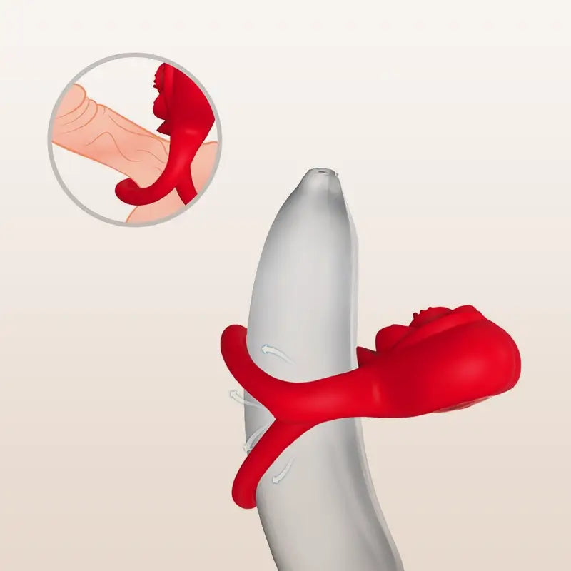 2-in-1_Rose_Vibrating_Dual_Penis_Ring