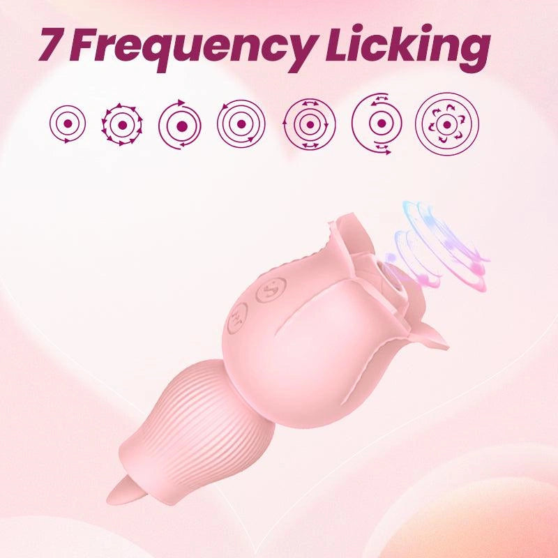 rose toy clit sucker vibrator pink