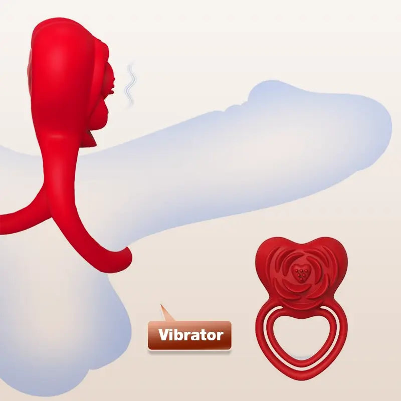 2-in-1_Rose_Vibrating_Dual_Penis_Ring