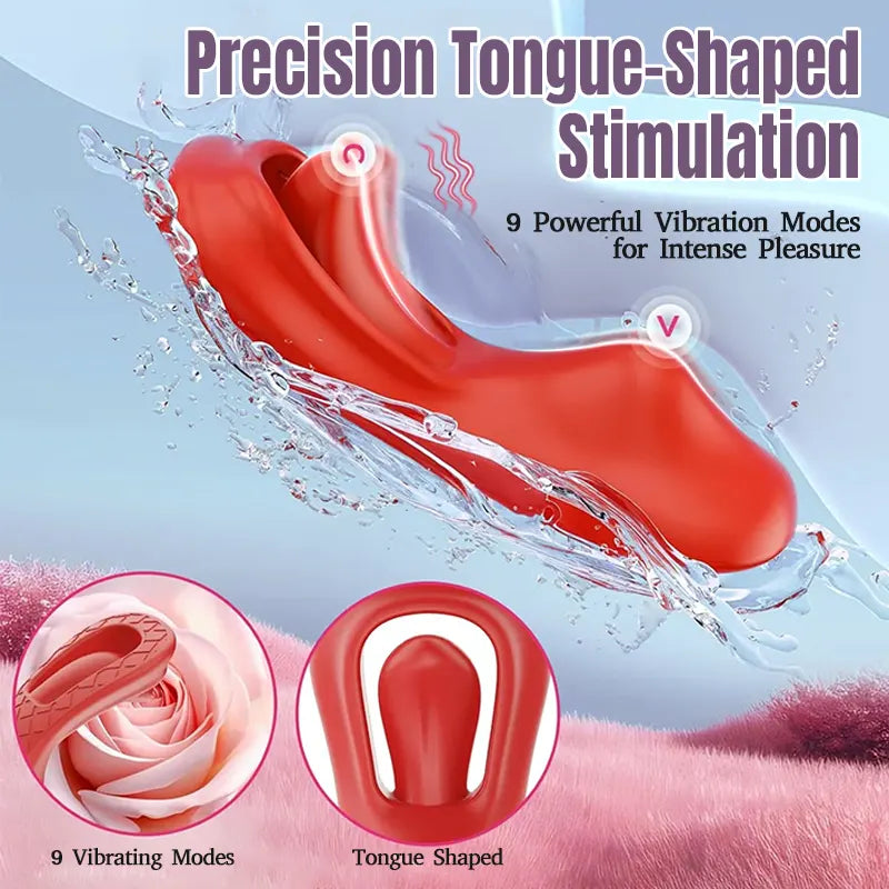 Remote Control Tongue-Shaped Vibrator