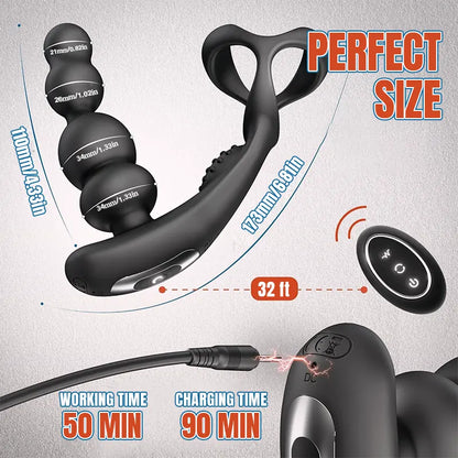 ProFlex 4-in-1 Rotating Prostate Massager &amp; Anal Beads