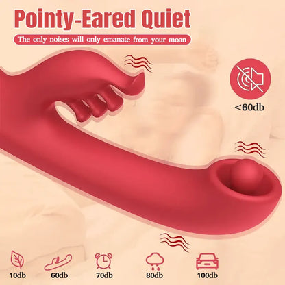 Pointy-Eared Vibrator with 10 Vibration Modes