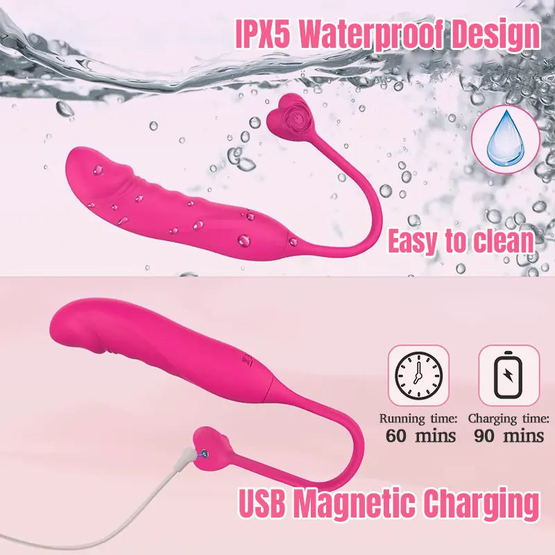 2-in-1 Vibrator &amp; Dildo for Women