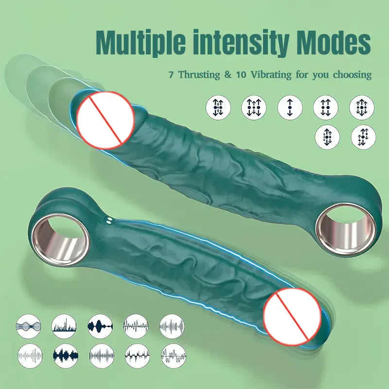 Multi-Function Realistic Thrusting Dildo Vibrator