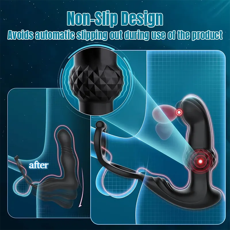 Prostate Massager with Remote Control &amp; Dual Motors