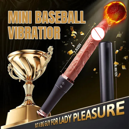 Baseball Bat Retractable Vibrating Dildo