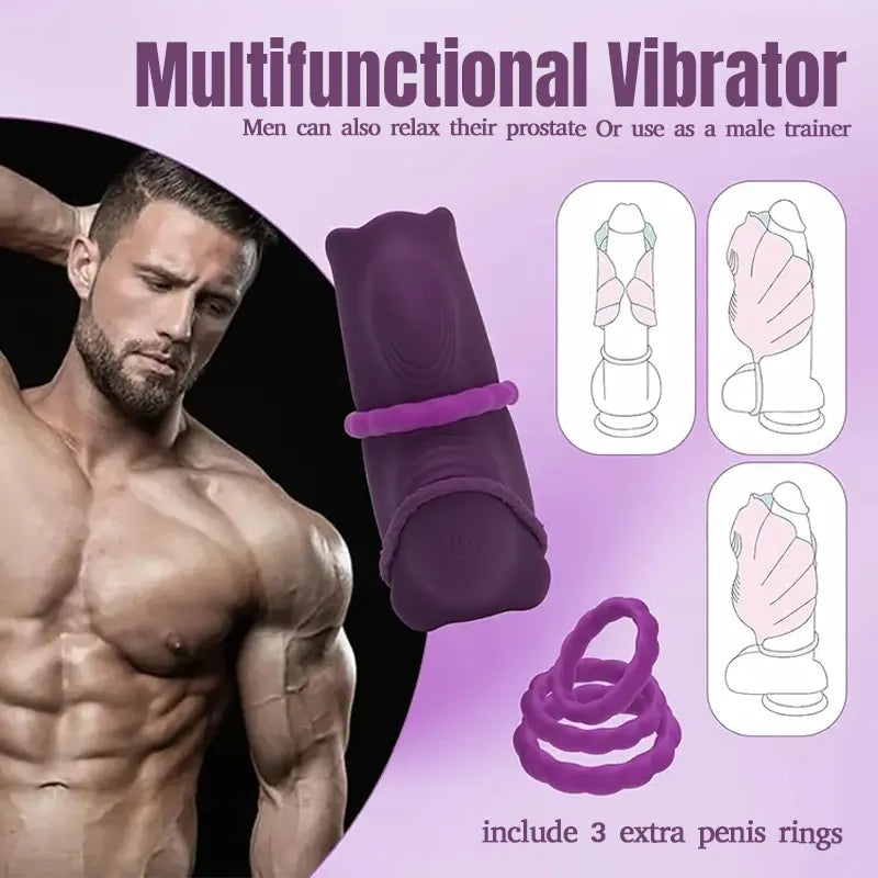 Shell Cushion Remote Control Vibrator