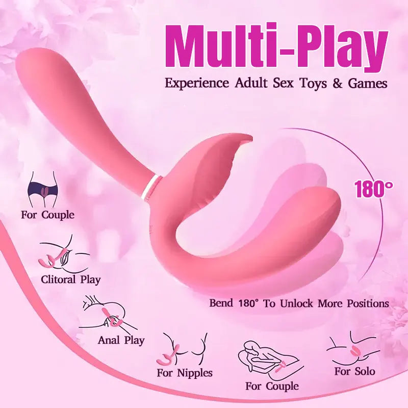 Double-Ended Strap-On Vibrator for Couples