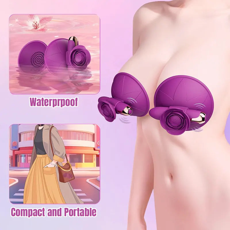 Silicone Removable Nipple Stimulation Vibrator