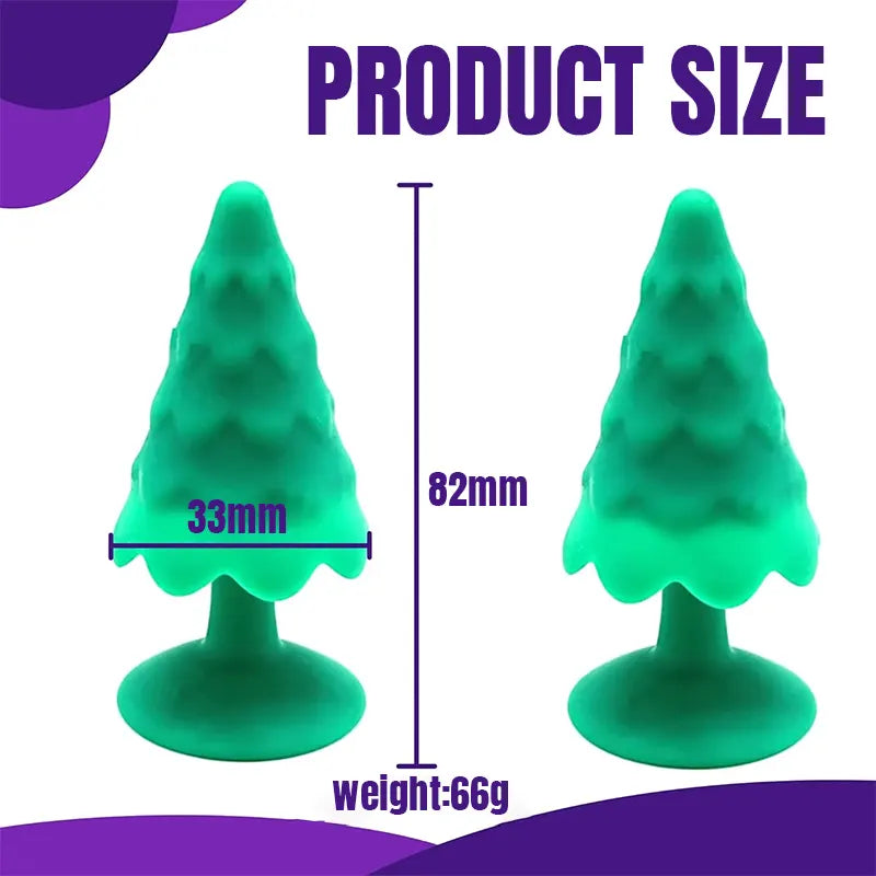 Christmas Tree Silicone Anal Plug