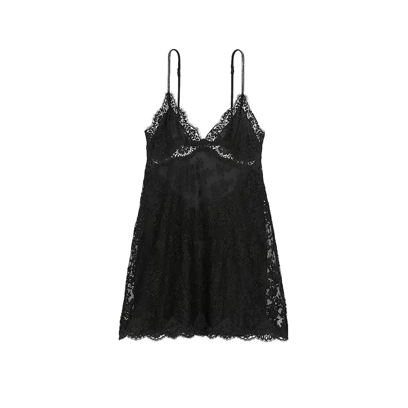 Sparkling_Straps_Lace_Halter_Dress