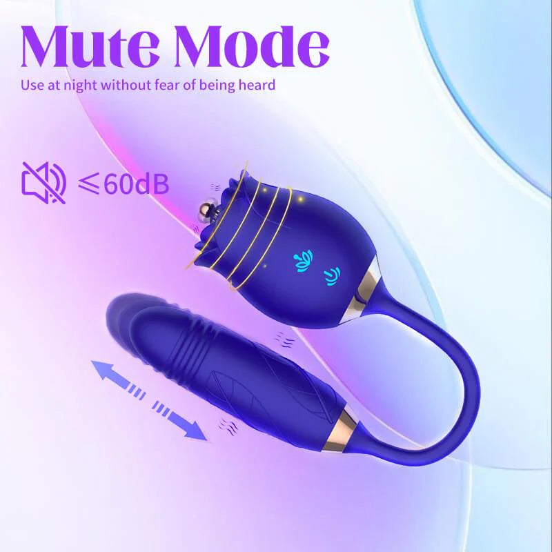 rose toy clit sucker vibrator blue