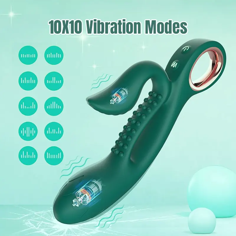 Dual-Action G-Spot &amp; Clitoral Rabbit Vibrator