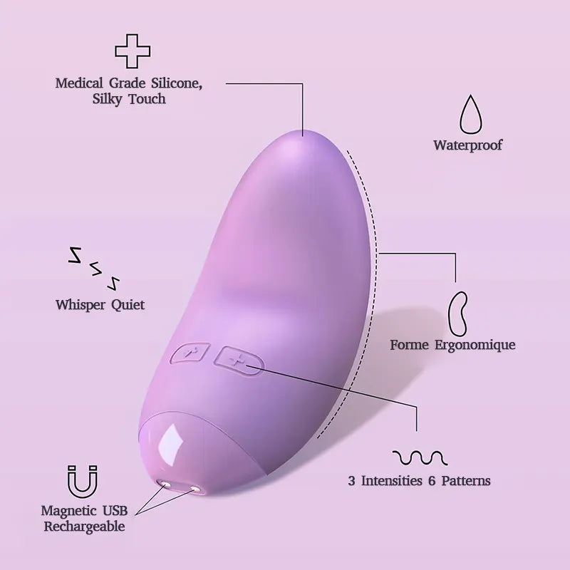 Tongue Shaped Female Rapid Orgasm Clitoral Vibrator