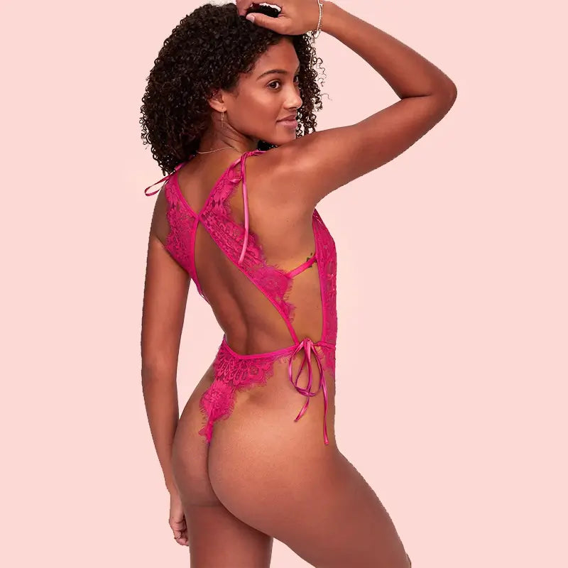 Sexy_Satin_Lace_Opening_One-piece_Bodysuit