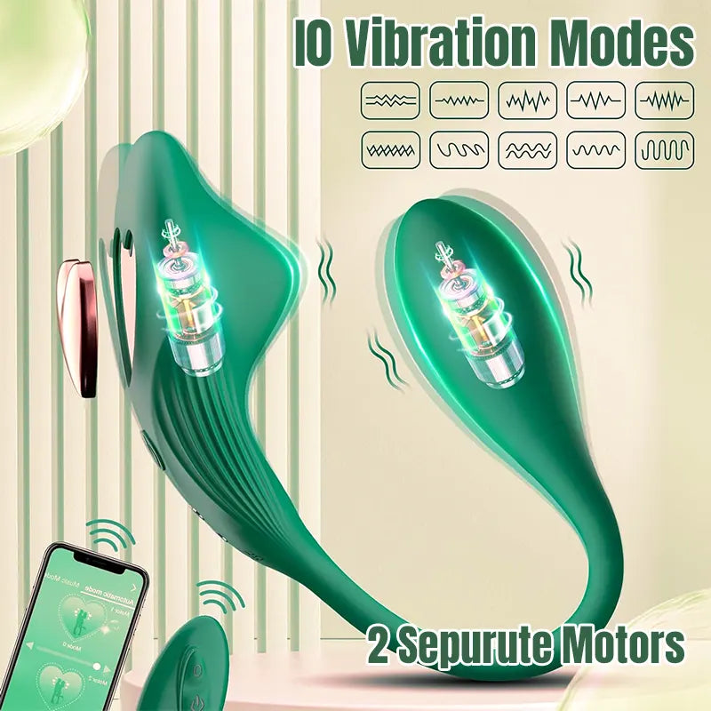 2-in-1 Wearable Butterfly Panty G-Spot Vibrator